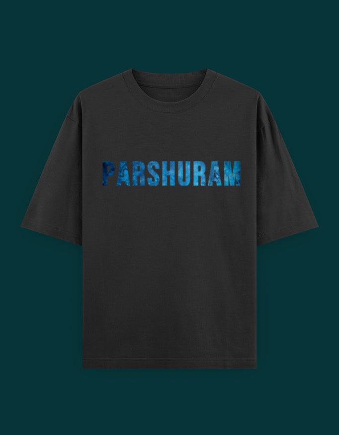 Spiritual Parshuram streetwear t-shirt featuring strong lettering style.