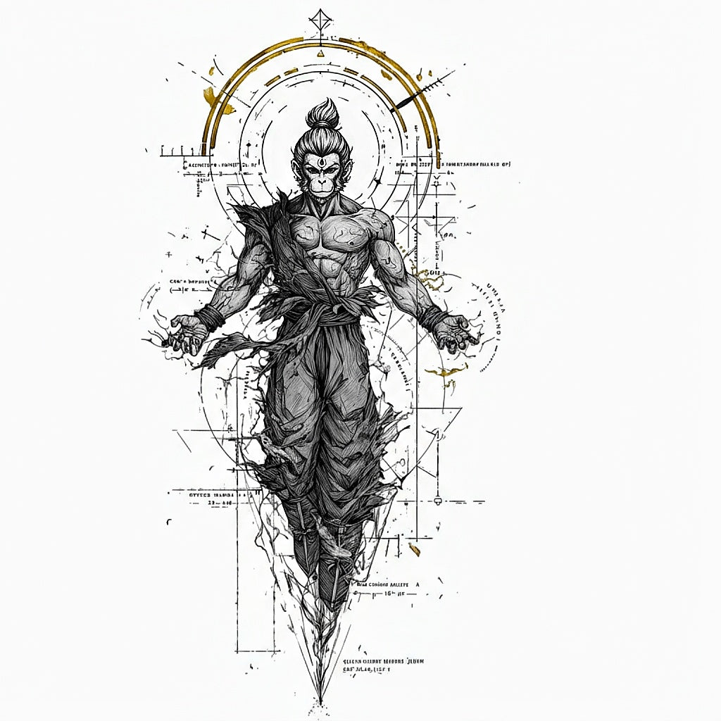 Hanuman T-shirt design